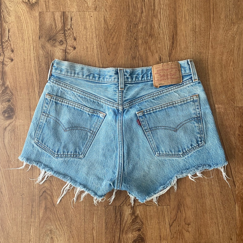 Levi's Blue Jean Shorts Distressed Cut-Offs